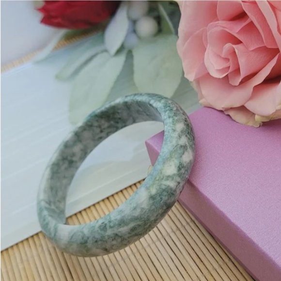 100% Genuine Jadeite Bangle 61mm NWT - Picture 13 of 15